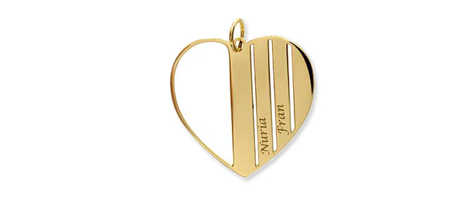 Colgante Love bandas 22x22 mm