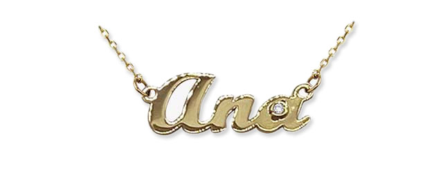 Gargantilla nombre colección Marie con brillante