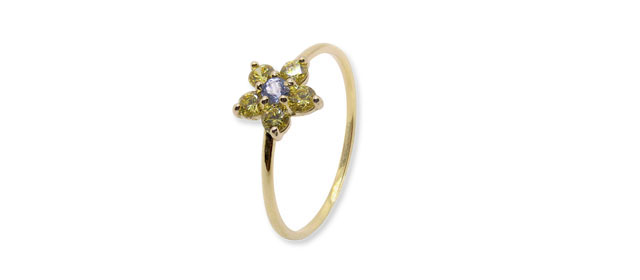  Anillo Orla Basic Dalia Amarillo