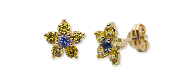 Pendientes Orla Basic Dalia Amarillo